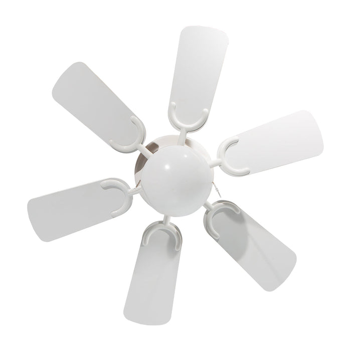 Ventilador De Techo Blanco / Madera 30  6 Aspas