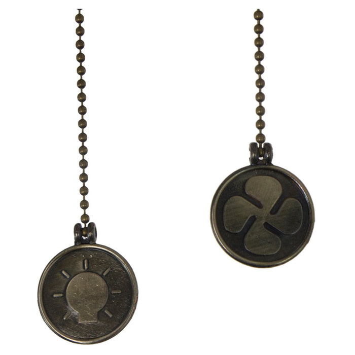 Ventilador Techo 32" Artfan Bronce Antiguo 1 Luz 60W E27