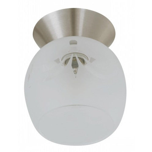 LAMP. TECHO NIQUEL SATINADO 1L E27 60W