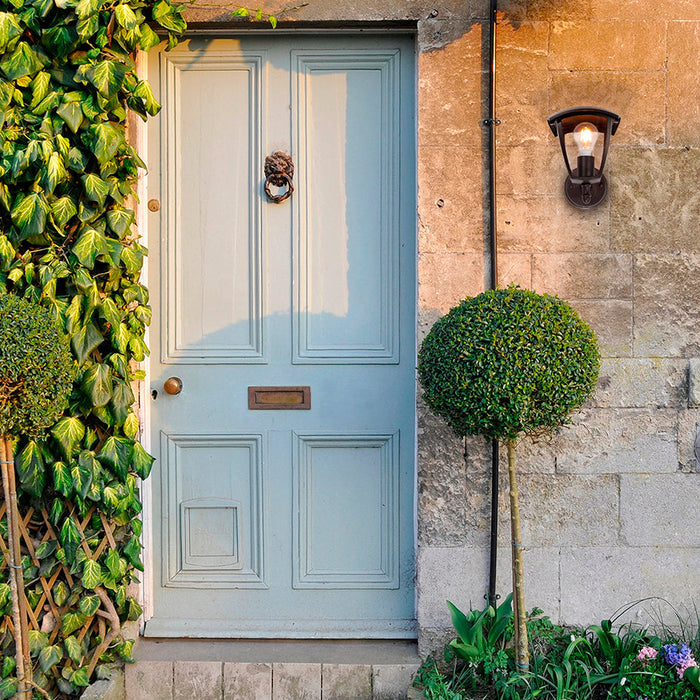 Lámpara de pared exterior, Chocolate 1L E27 40W