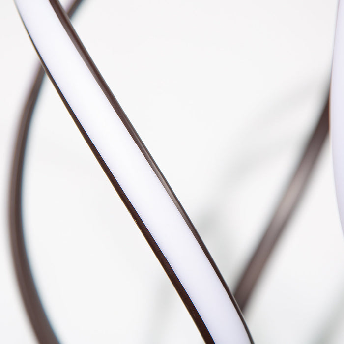 Lámpara Colgante LED, Acabado marrón oscuro, Acero, 3000K, 40W