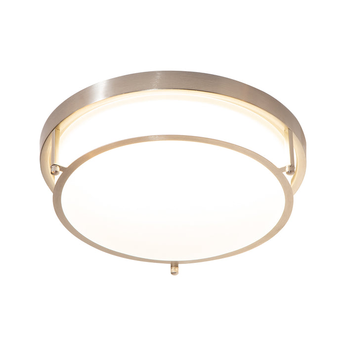Lámpara de techo, LED integrado 6000K/3000K/4000K, acabado níquel satinado, 18W