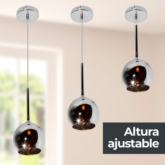 Lámpara Colgante Cromo 1L G9 40W