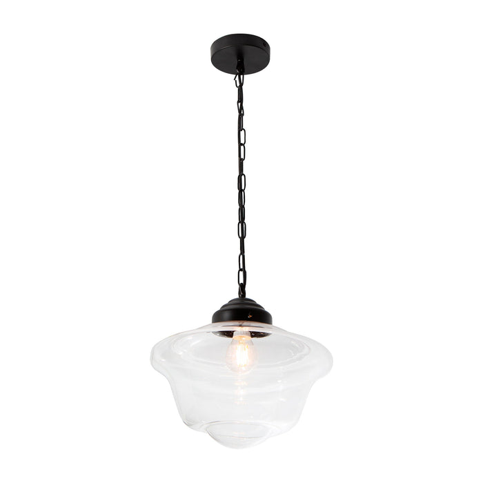 Lámpara Colgante Negro Mate 60W E27 1 Luz
