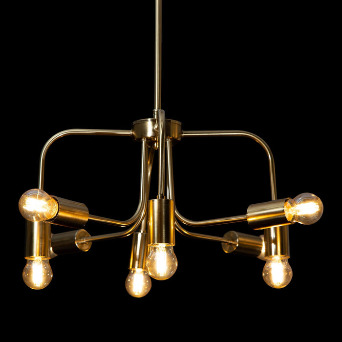 Lámpara Colgante Sputnik Latón G100 E27 40w 8 Luces