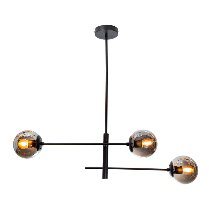 Lámpara Colgante Opulent Lights Negro E27 40w 3 Luces
