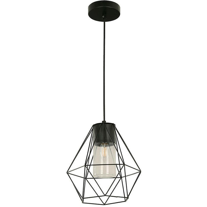Lámpara Exterior Colgante Negro 1L E27 10W