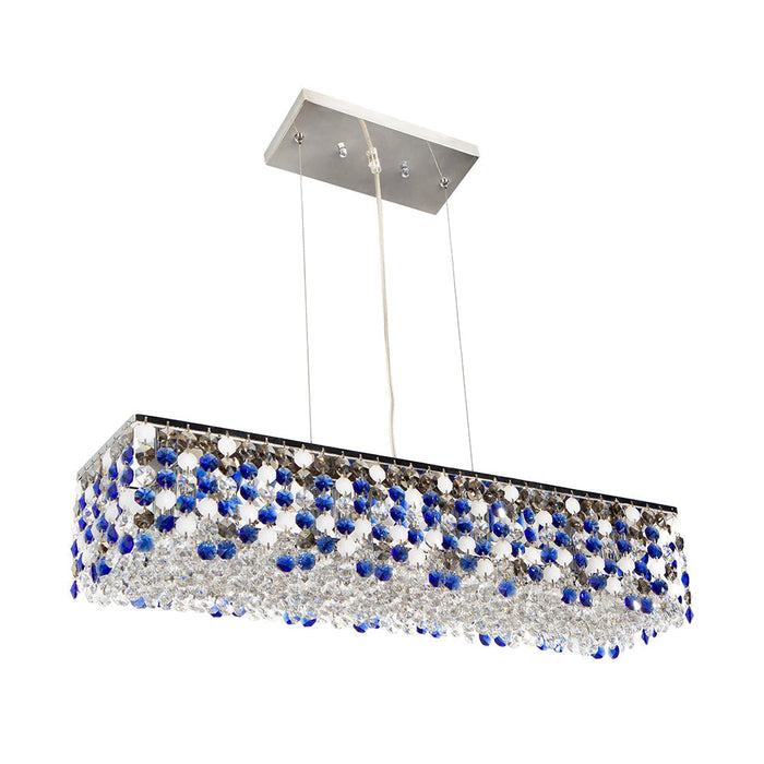 Lámpara Colgante Lumicentro Color Cromo de 40 W de 8 Luces