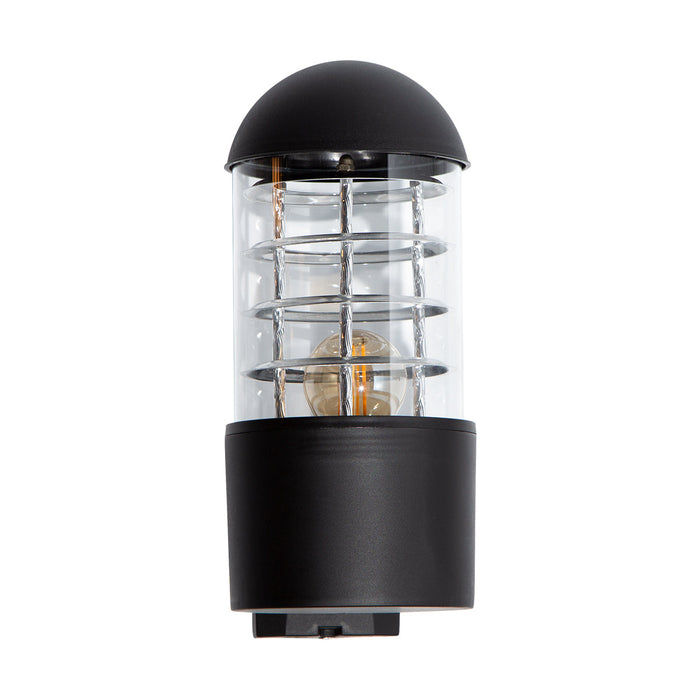 Aplique de pared exterior, IP44, acabado negro, 10W, E27, 1 luz