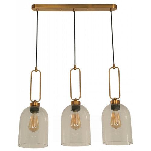 Lámpara Colgante Bronce 3L E27 40W