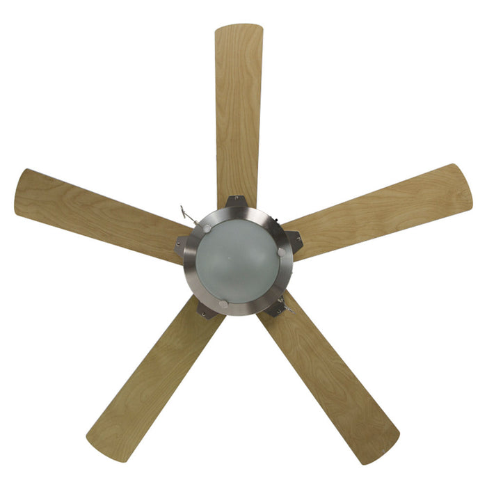 Ventilador De Techo Madera Clara/caoba 3 Velocidades  52
