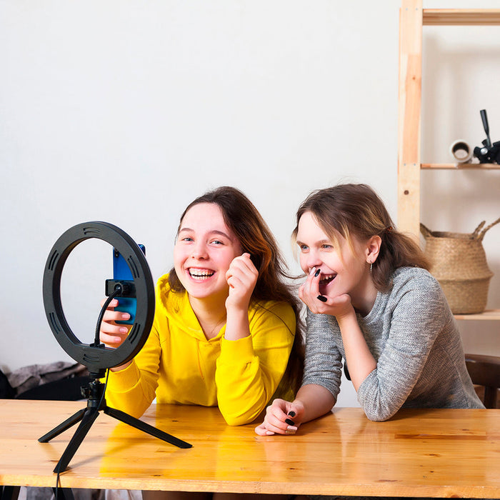 Aro de Luz LED para Selfie,  10 pulgadas con Trípode