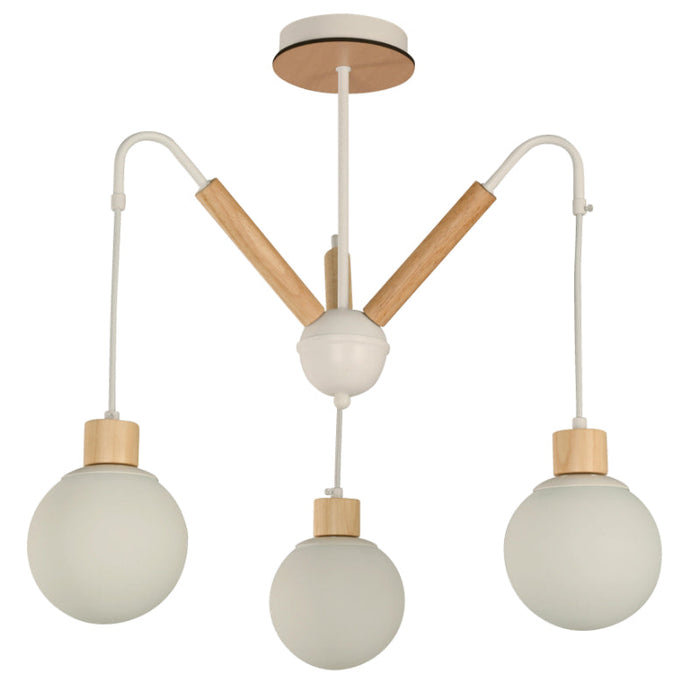 LAMP. COLGANTE BLANCO 3L E27 40W