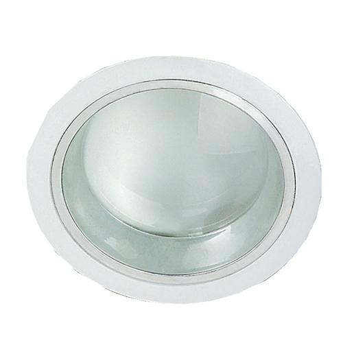 LAMP.TECHO E27*1L 9W ACAB. BLANCO