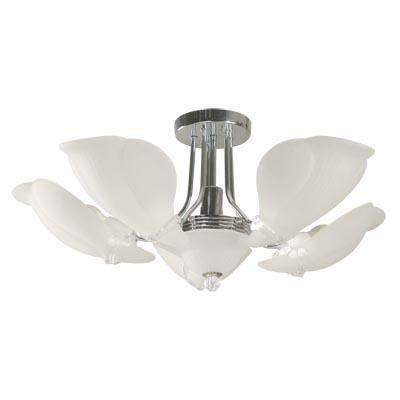 LAMP. TECHO CROMO 5L E27 60W