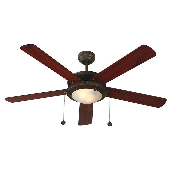 Ventilador Techo Chocolate Madera Oscura/ Caoba 2 Luces  52