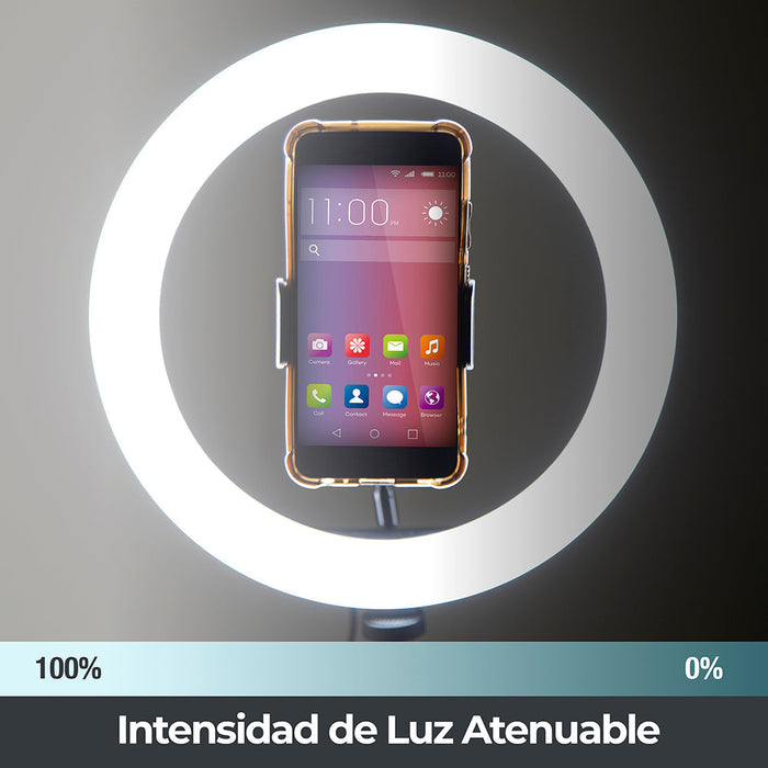 Aro de Luz LED para Selfie,  10 pulgadas con Trípode
