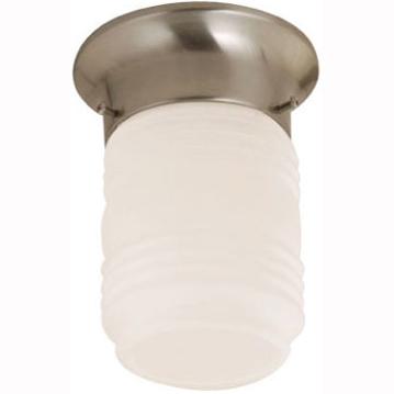 LAMP. TECHO NÍQUEL SATINADO 1L E27 60W
