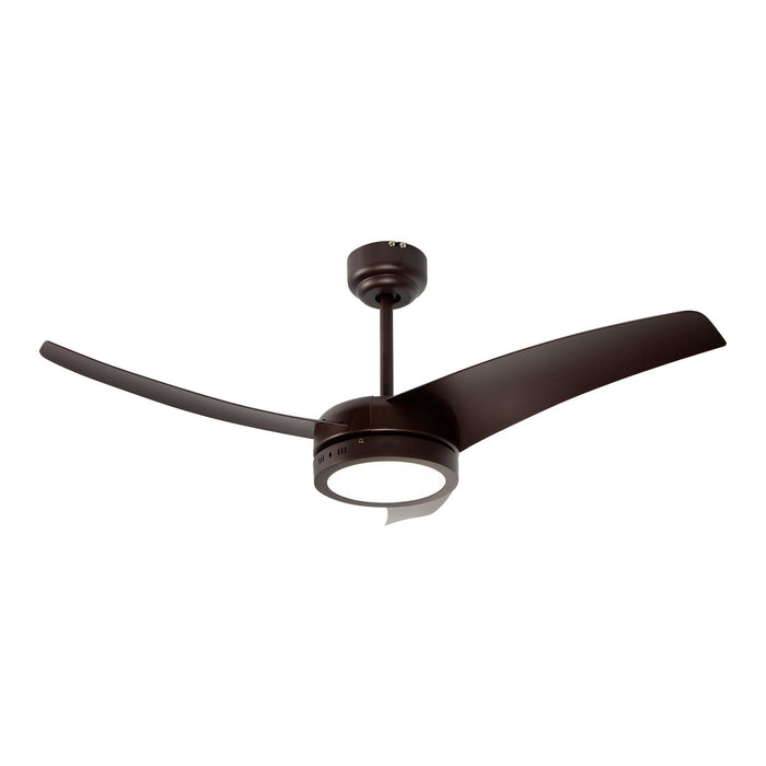 Ventilador LED De Techo 42" Chocolate 18W Con Control Remoto
