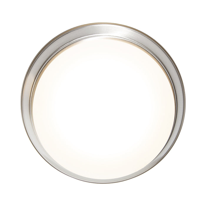 Lámpara De Techo Led 17w, Níquel Satinado, Luz Cálida 3000k