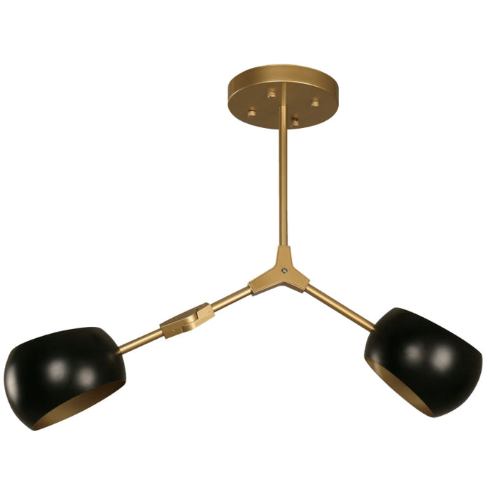 LAMP. TECHO DORADO 2L E27 40W