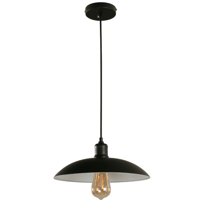 LAMP. COLGANTE NEGRO 1L E27 60W