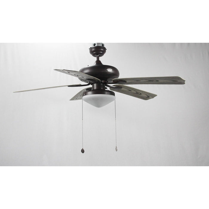 VENTILADOR EXTERIOR DE TECHO 52" OXIDO 2L E27 60W