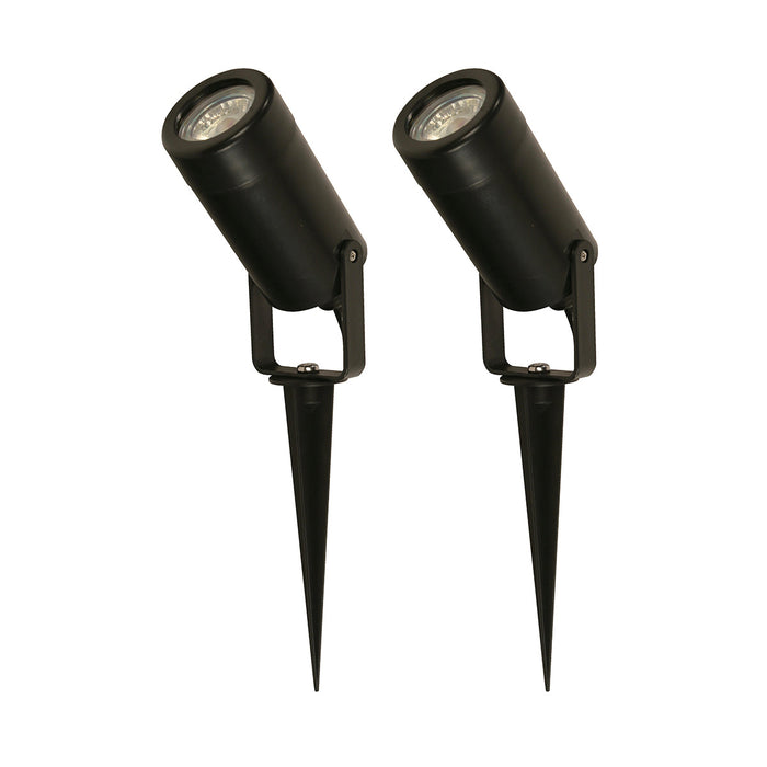 Lámpara Exterior LED Negro 7W 2 Piezas