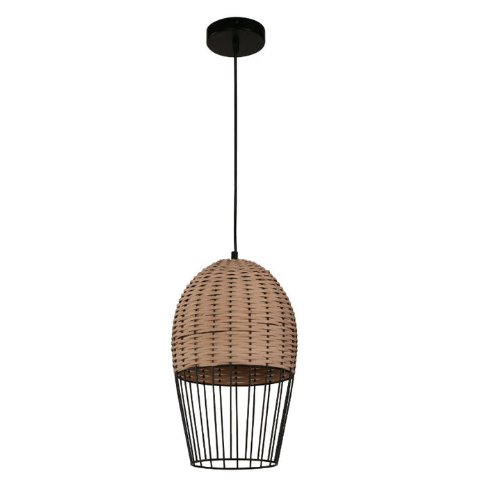 LAMP. COLGANTE NEGRO 1L E27 40W