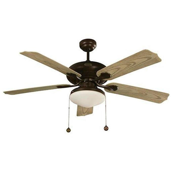 VENTILADOR EXTERIOR DE TECHO 52" OXIDO 2L E27 60W