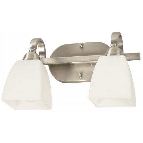 LAMP. PARED NÍQUEL SATINADO 2L E27 60W