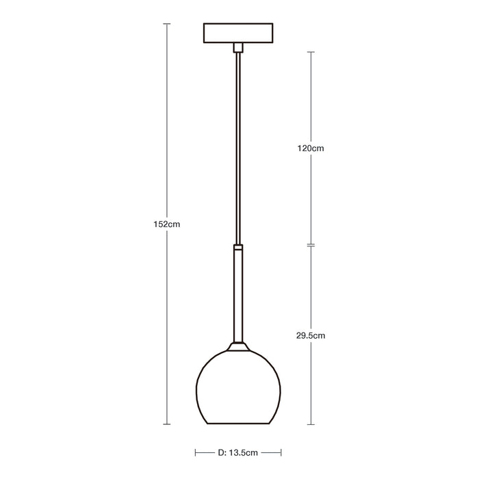 Lámpara Colgante Cromo 1L G9 40W