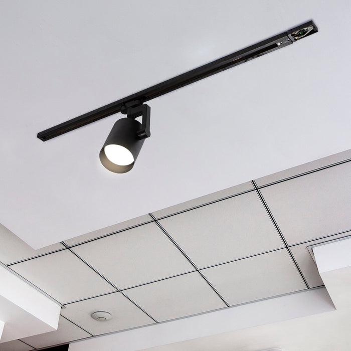 Lámpara Riel Decorativo General Lighting Moderno Negro 12W E27 1 Luz