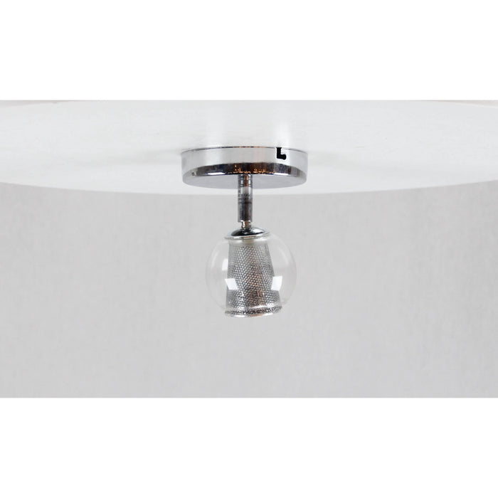 LAMP. TECHO CROMO 1L GU10 50W