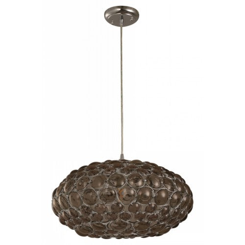 LAMP. COLGANTE CROMO 1L E27 60W