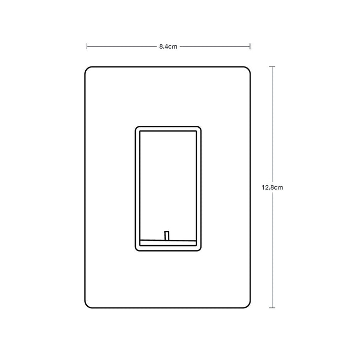 Interruptor de pared inteligente encendido y apagado vía WIFI, 2 Piezas