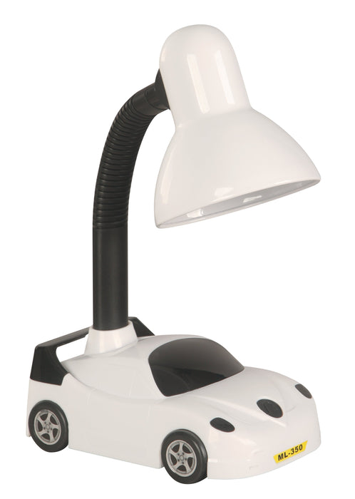 Lámpara De Escritorio Auto De Carreras Blanco E27 40w 1 Luz