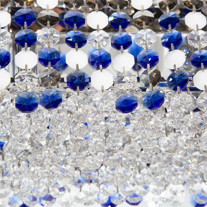 Lámpara Colgante Lumicentro Color Cromo de 40 W de 8 Luces