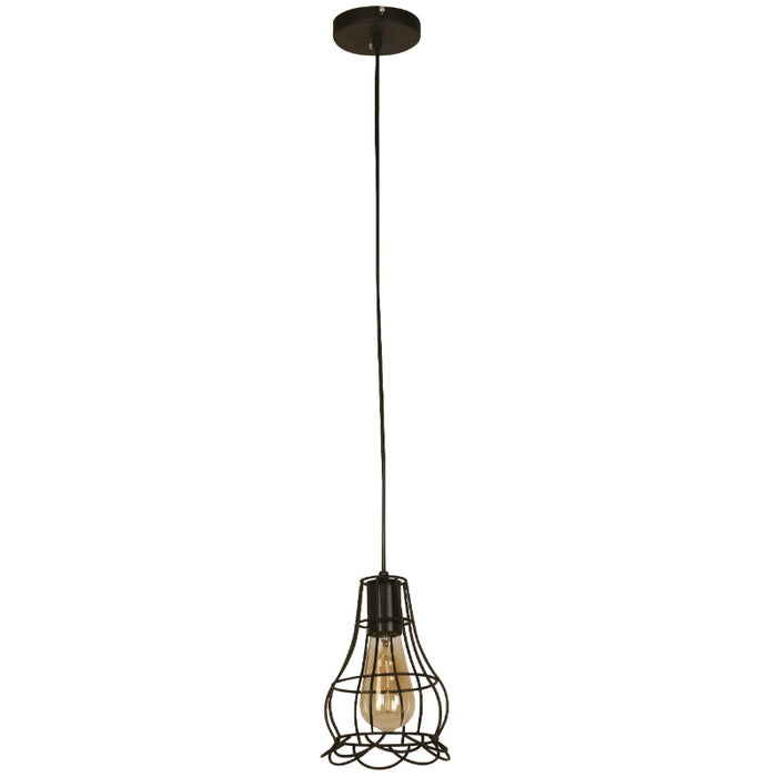 LAMP. COLGANTE NEGRO 1L E27 60W