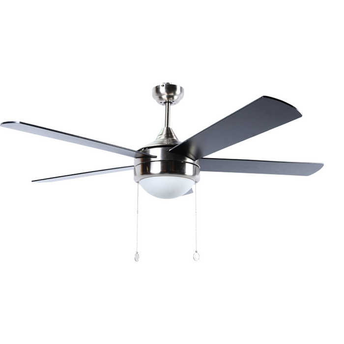 VENTILADOR DE TECHO 52" NÍQUEL SATINADO 2L E27 40W