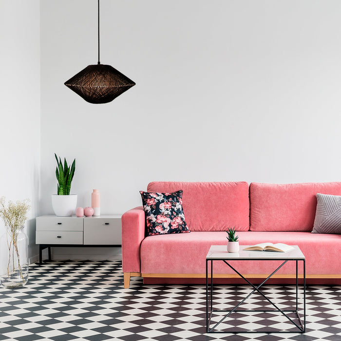 Lámpara Colgante Negro 1L E27 60W