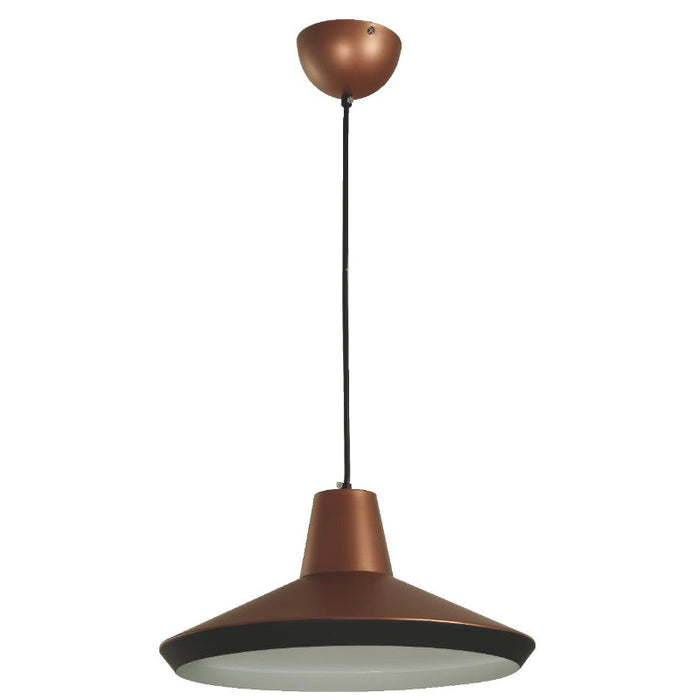 LAMP. COLGANTE ORO ROSA 1L E27 60W