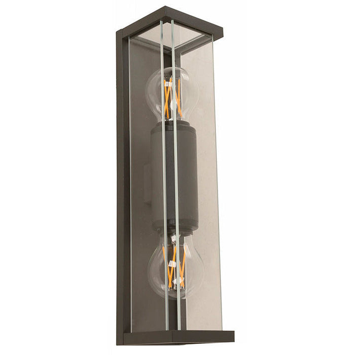 LAMP. EXT. PARED GRIS 2L E27 15W