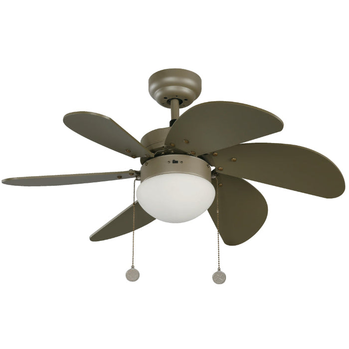 VENT. TECHO 32" PLATA CHAMPAN 1L E27 60W