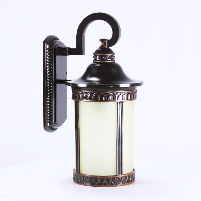 LAMP. EXT. PARED BRONCE OSCURO 1L E27 100W
