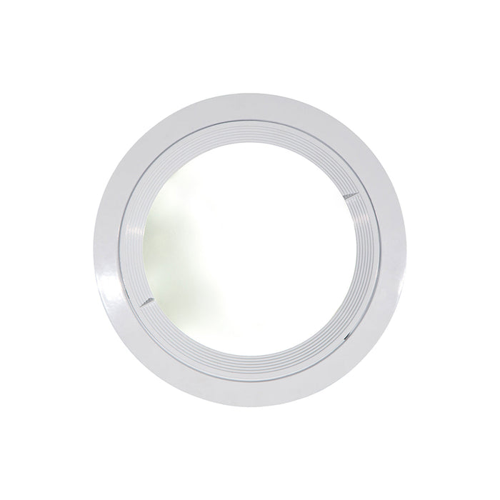 Kit 4 Bases Spot Empotrable Blanco + 8 Focos E27 6500K 5W