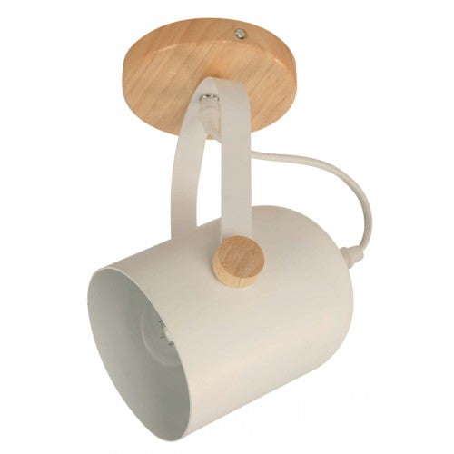 LAMP. TECHO REFLECTORA BLANCO 1L E27 60W
