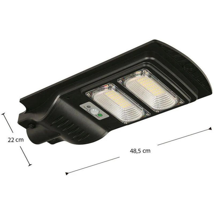 Lámpara solar de Exteriores LED para calle 1L 60W 3.2V 6000-7000K (con control remoto)