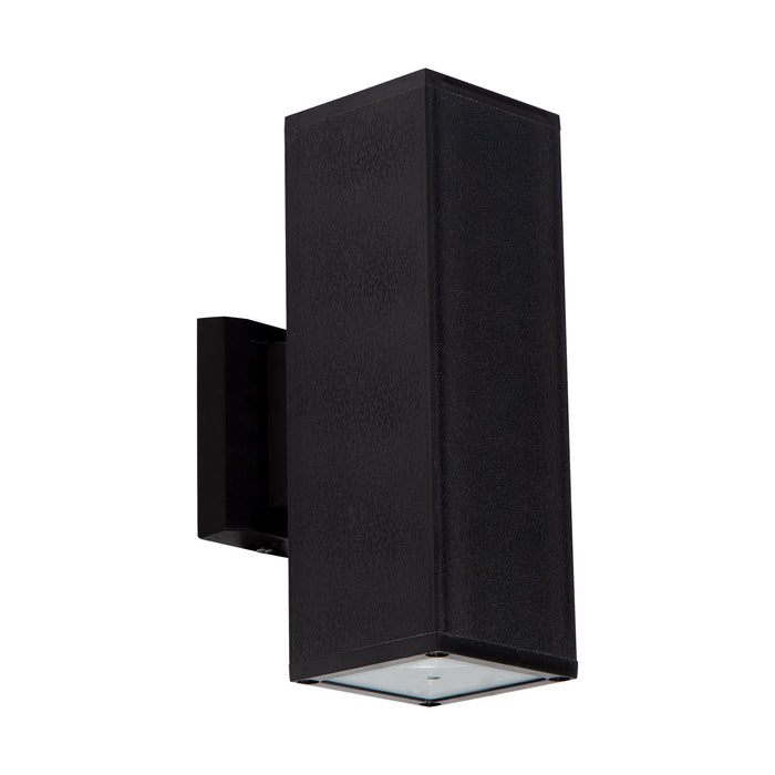 Aplique de pared para exteriores, IP44, color negro, 2 luces E27, 10W