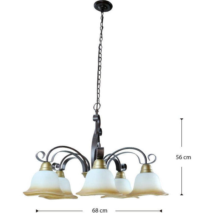 Lámpara Techo Chocolate 5L E27 60W